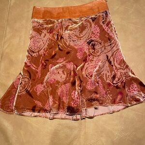 Laundry by Shelli Segal Crushed Velvet Skirt  size 6